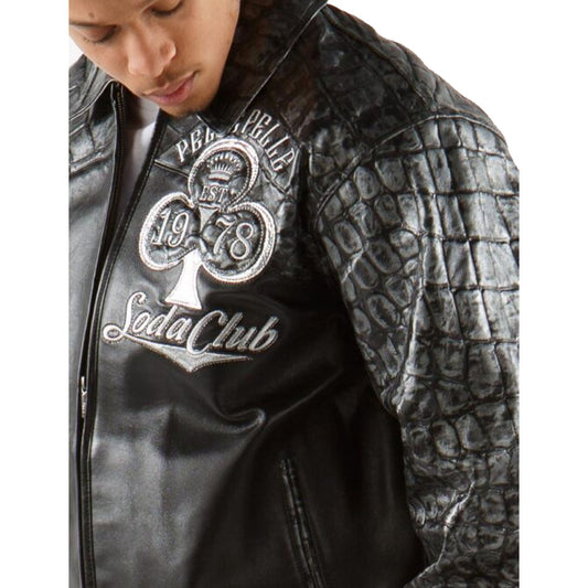 Pelle Pelle Soda Club Croc Leather Jacket