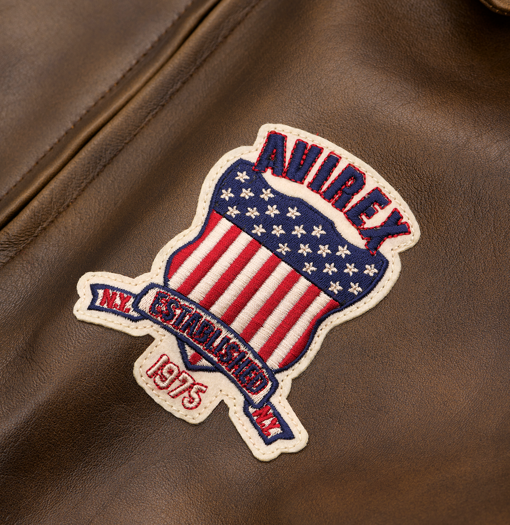 Limited Edition Avirex Vintage Fashion Bomber Leather Jackets For Sale
