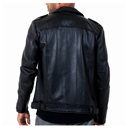High Quality New Style Fashion Mens Phantom Leather Moto Jacket