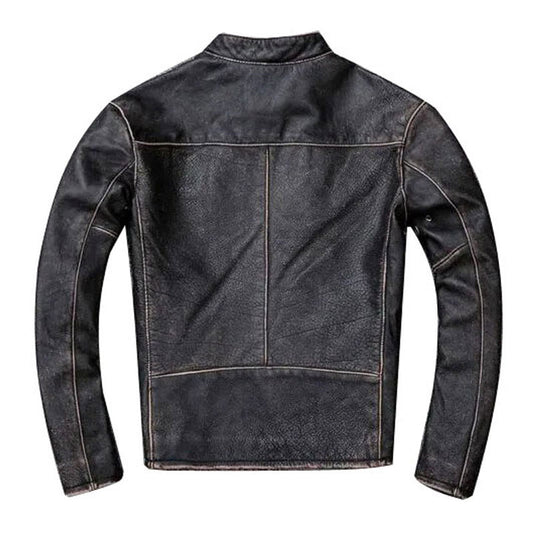 Purchase Best 100%High Quality Mens Vintage Black Leather Motorcycle Jacket