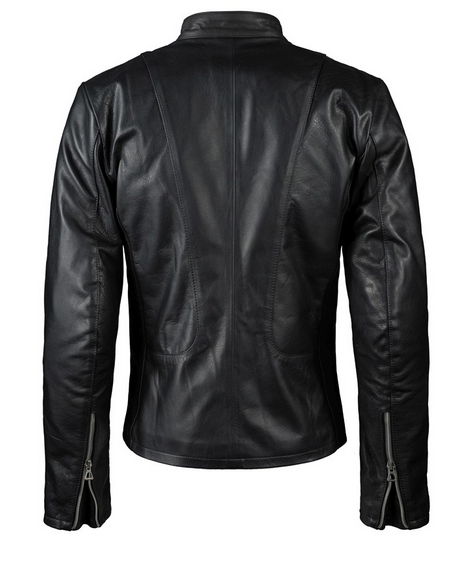 High Quality New Style Fashion Men's Black Biker Leather Jacket