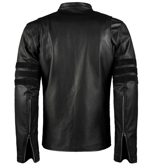 High Quality New Style Fashion Men Black Biker Leather Jacket