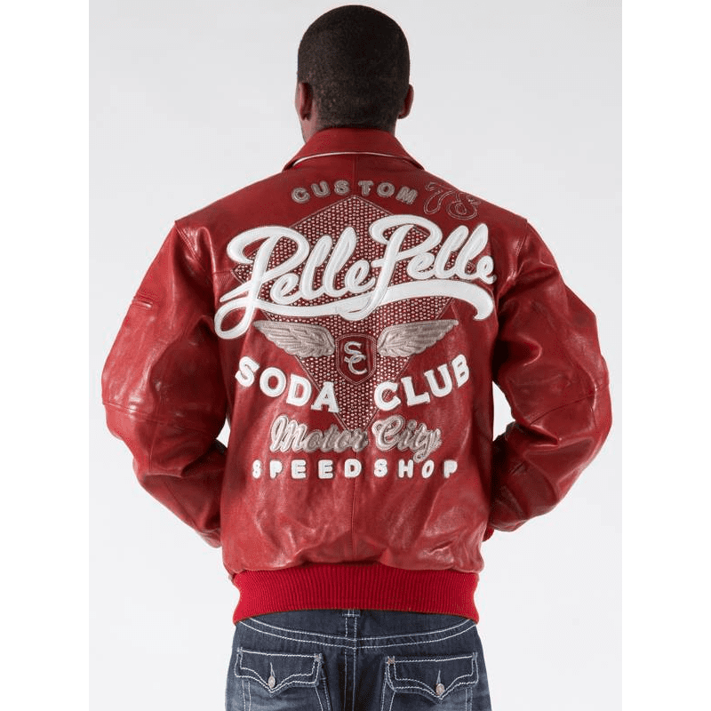 Buy Best Handmade Pelle Pelle Soda Club Red Jacket Rfx Leather Store rfxleatherofficial