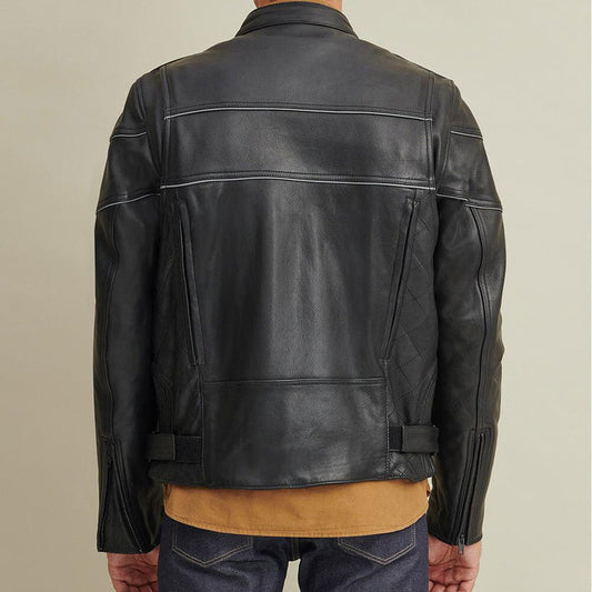 Buy Best 100%High Quality New Fashion Leather Rider Jacket with Thinsulate™ Lining