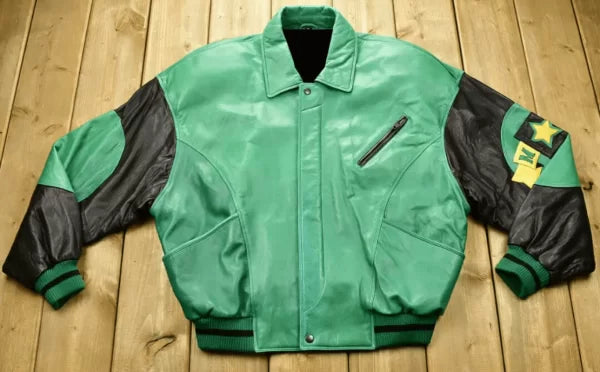 Pelle Pelle Soda Club Green Leather Jacket