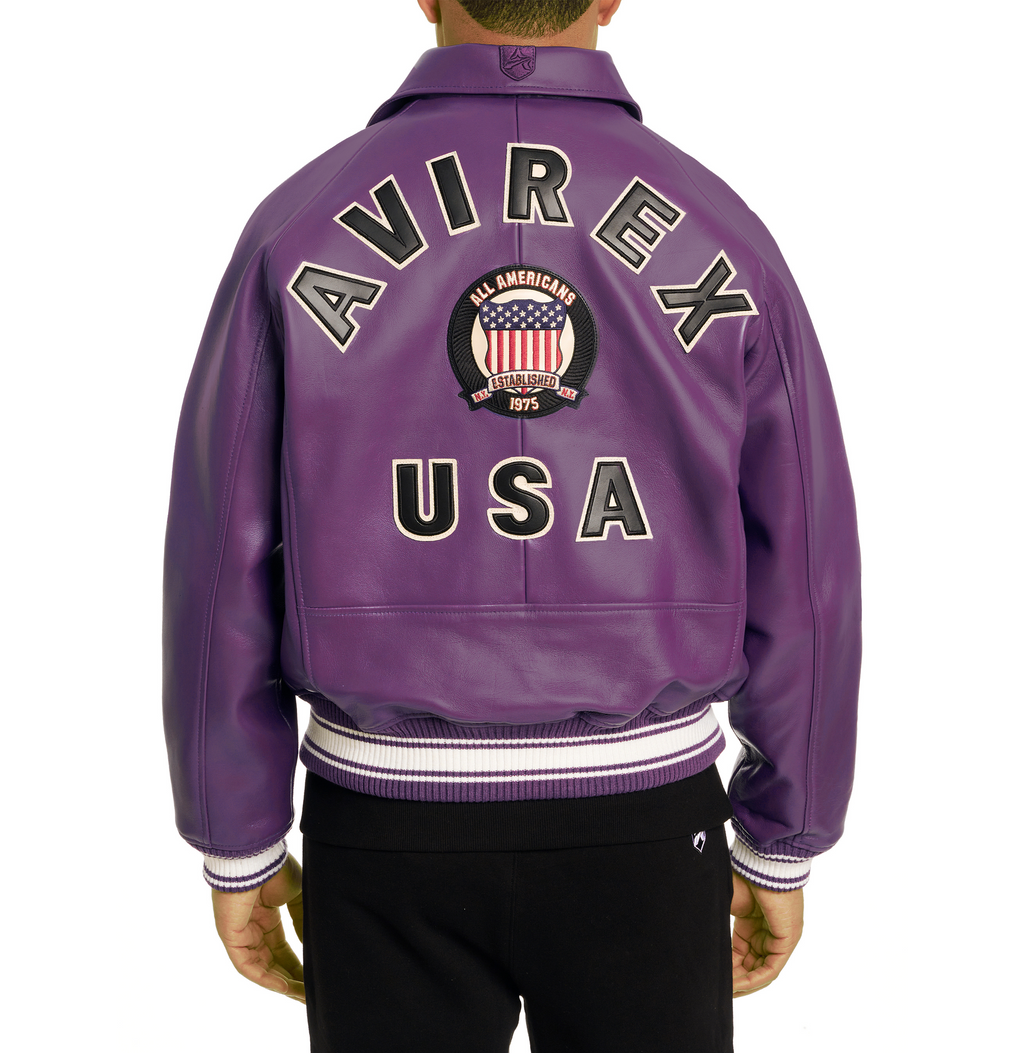 avirex leather jacket