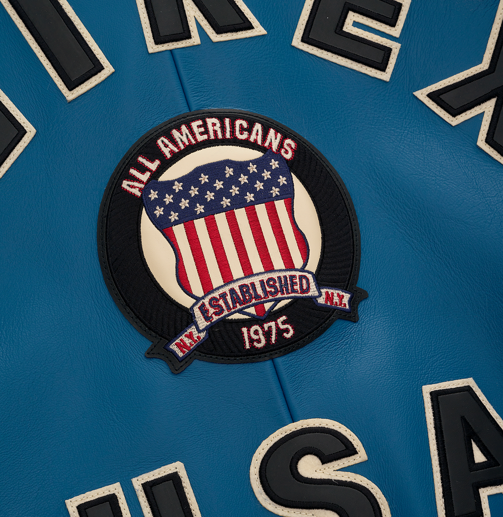Avirex Aviator Bomber Teal Leather Jackets