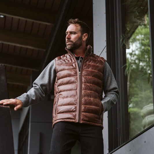Bridger Leather Down Vest