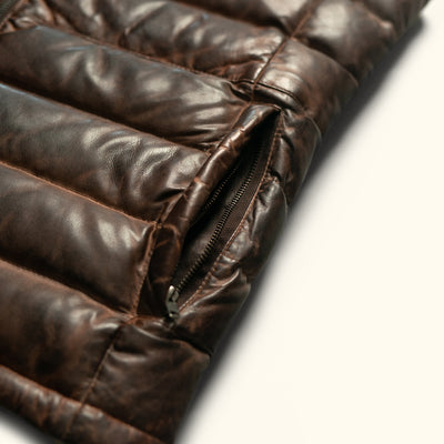 BRIDGER LEATHER DOWN VEST