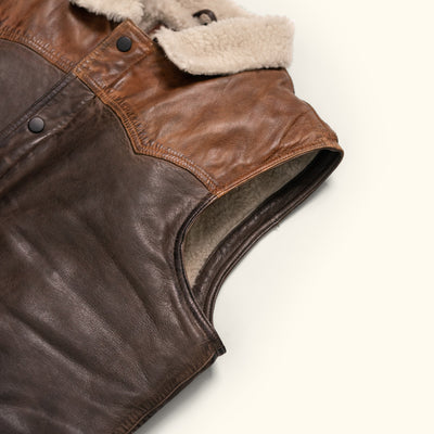 RFX LEATHER SHERPA VEST