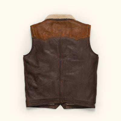RFX LEATHER SHERPA VEST