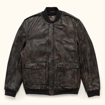 Rebel Leather Bomber Jacket