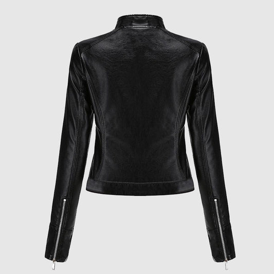 Leather Jacket Ladies Black
