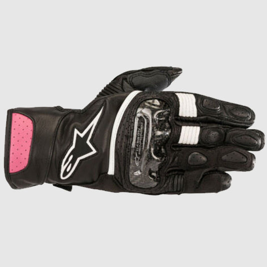 Purchase Best Black Alpinestar Biker Leather Gloves For Sale