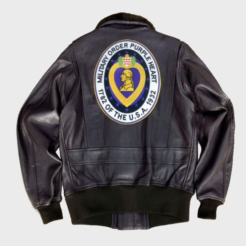 Best Genuine Signature Series Purple Heart Patch Goatskin G-1 Flight J…