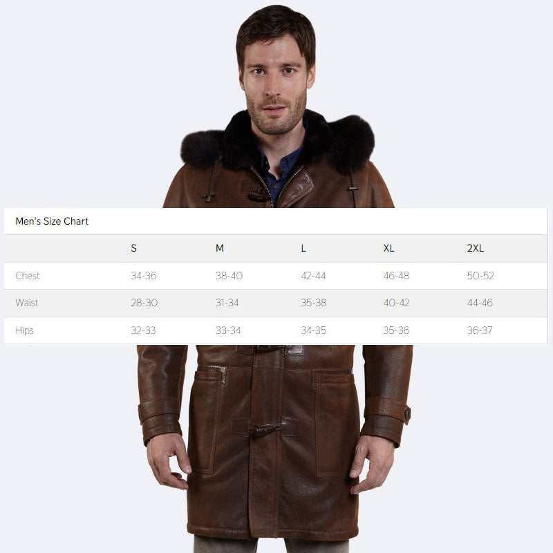 Buy Best Warm Winter Marshall Sheepskin Leather Coat For Sale