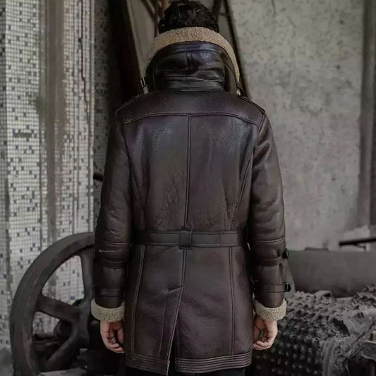 New 2022 Sheepskin Shearling Leather Coat For Sale