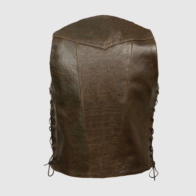 Motorcycle Cheap Price Biker Leather Vest For Sale