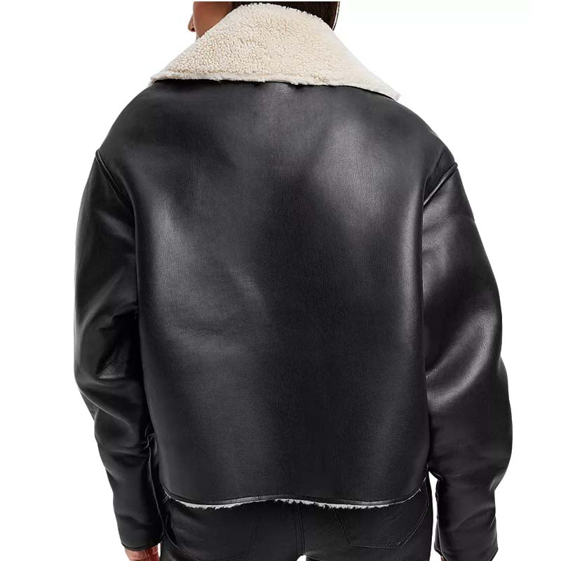 Buy Best Genuine High Quality Of B3 Bomber Shearling Leather Jacket For Sale