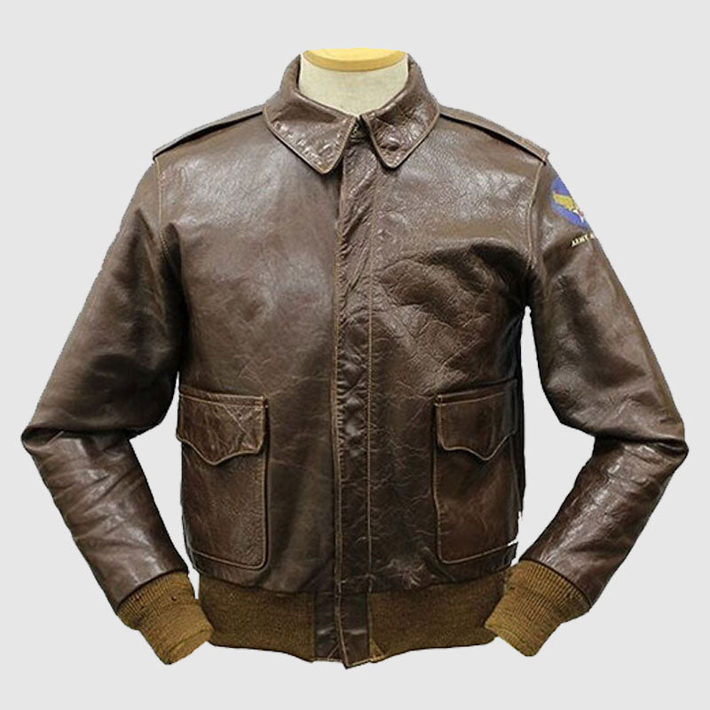 Buy Air Force Flight Brown Leather Bomber Jacket G-1 Pilot Jackets