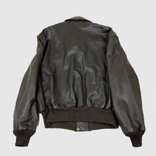 Buy Best Air Force A2 Brown Leather Flight Jacket G-1 Pilot Jackets For Sale