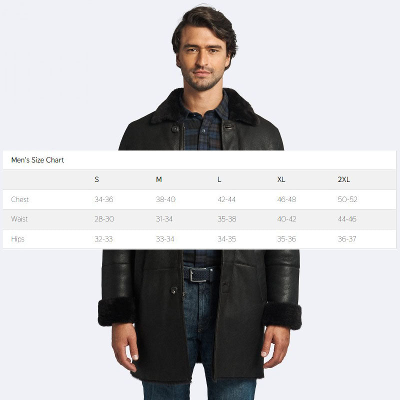 Buy Best Genuine Miles Shearling Leather Dark Oak Coat For Winter Sale
