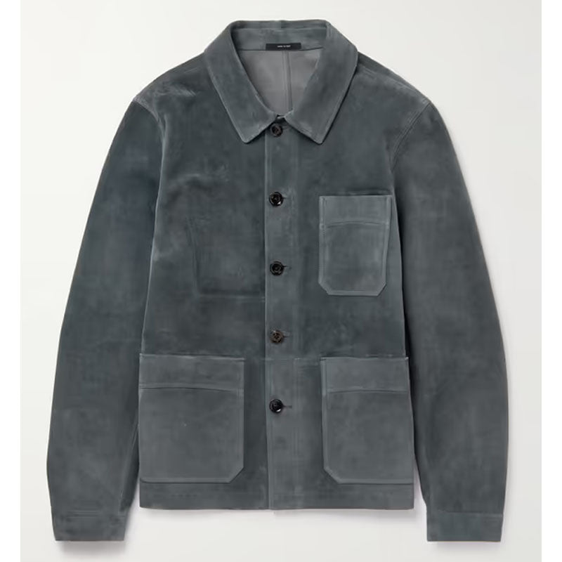 Buy Best Looking Style Genuine Suede Chore Leather Jacket For Christmas Sale