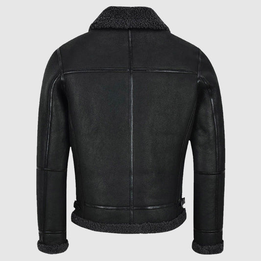 Buy Best New Genuine Looking Nice Men’s B3 Air Force Shearling Jacket For Christmas Sale