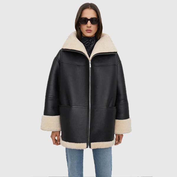 Buy Best Women B3 RAF Aviator Style Sheepskin Leather Jacket For Sale