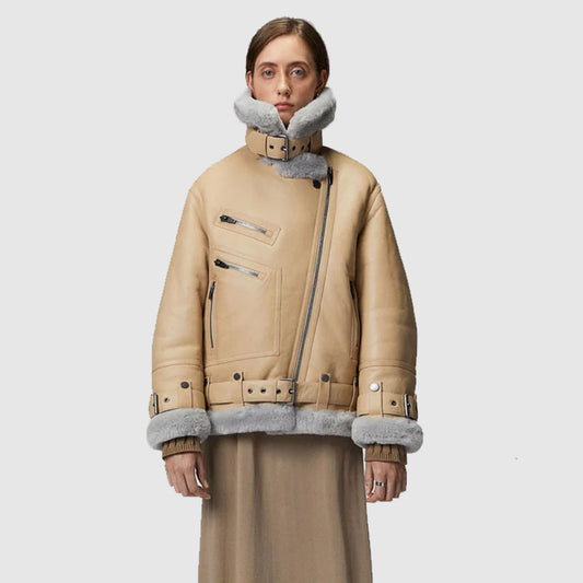 Buy Best RAF Aviator Women Shearling JacketsIn Cheap Prices With Free Shipping