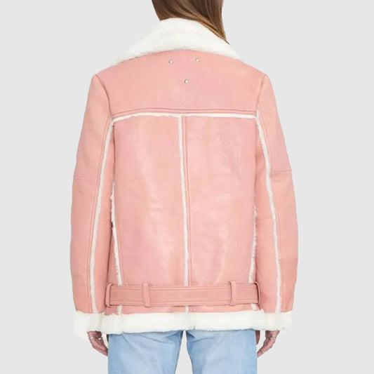 Shop Best Style Womens Rose Blossom Aviator Bomber Jacket Women