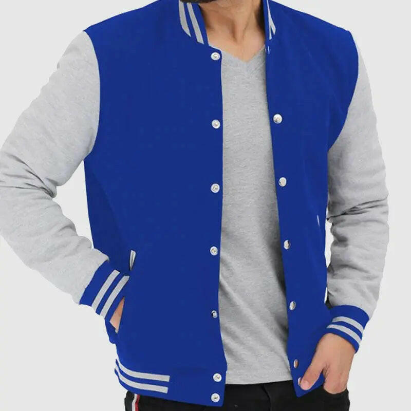 Shop Blue and Yellow Color Letterman Jackets For Sale
