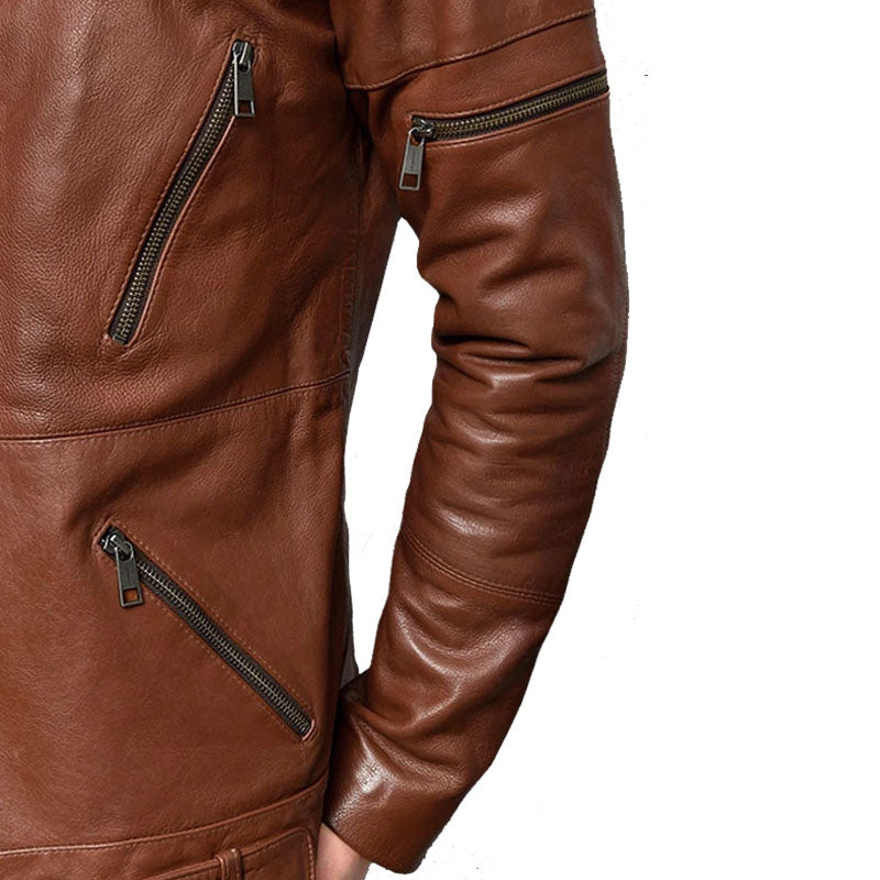 Mens Buy Best Looking Boys Fashion Biker Cruiser Leather Blazer Jacket For Sale