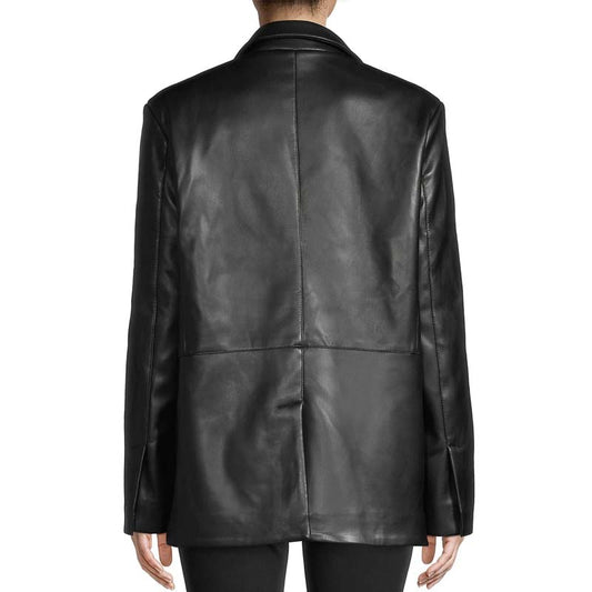 Killian Faux Leather Blazer