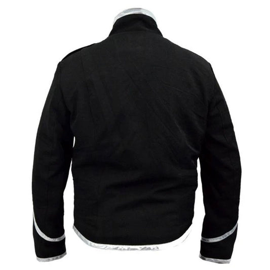 Men Buy Best Style Black Parade Chemical Cotton Cowboy Suede Jacket For New Year Sale
