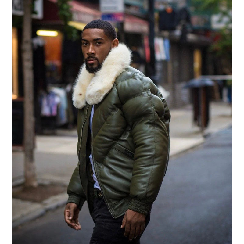 Purchase Best V Bomber Leather Jacket For Sale
