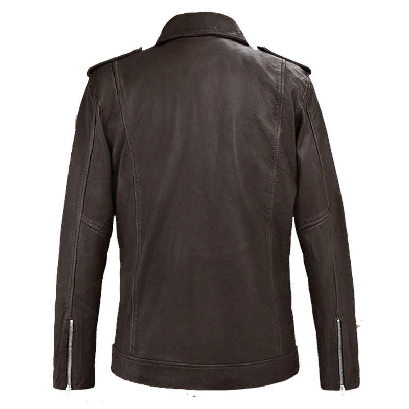 Mens Buy Best Fashion Style Genuine Beast Brown Biker Leather Jacket