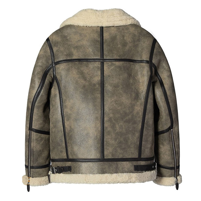 Mens Buy Best Winter Sheepskin Shearling B3 Jackets For Christmas Sale