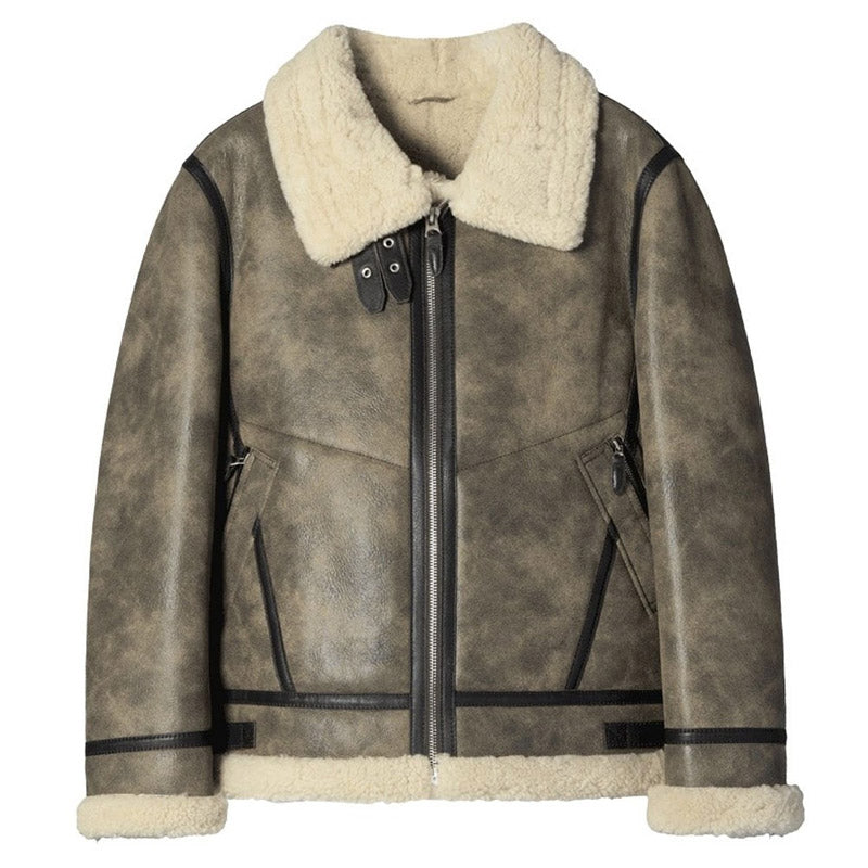 Mens Buy Best Winter Sheepskin Shearling B3 Jackets For Christmas Sale
