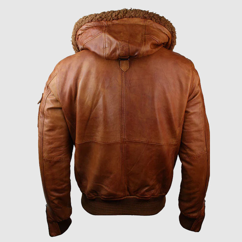 buy best fashion brown leather bomber jacket shop