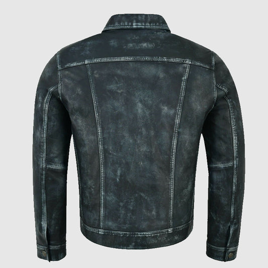 mens biker leather jacket for sale