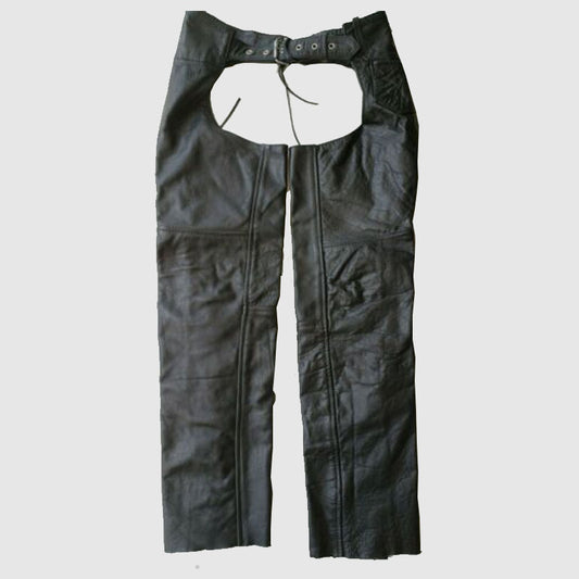 Motorcycle Chaps Black BARNEY'S Leather