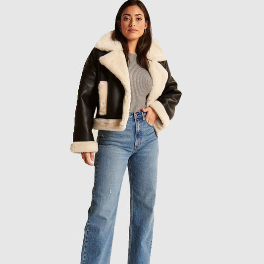 New 2022 Style Aviator Bomber Jacket Women For Sale In Cheap Price