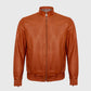 Buy Best Fashion Genuine Premium Ostrich Leather Zip Up Biker Jacket For Sale