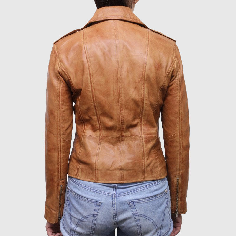 Lamb Leather Jacket for Women