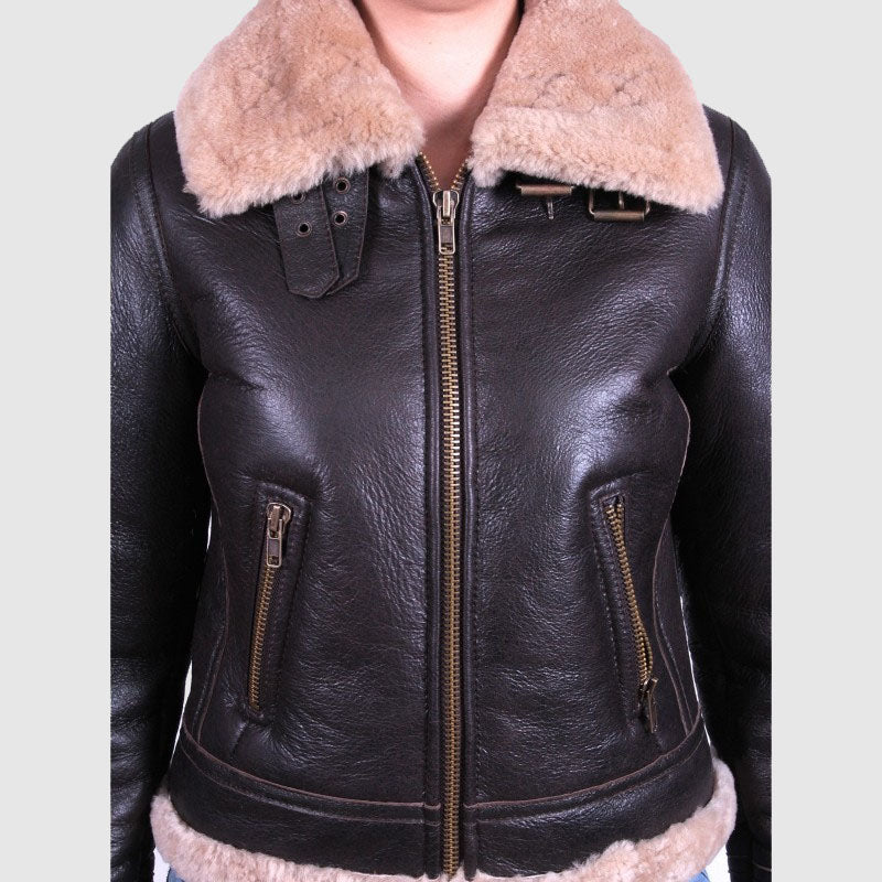 Buy Best Style Women Shearling sheepskin Jacket - Virgo