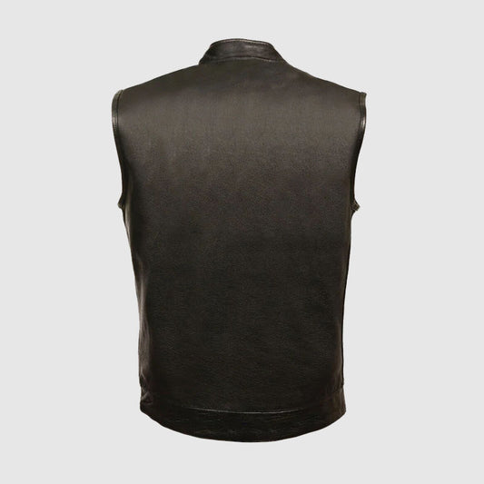 Buy In Cheap Price Biker Leather Vest For Mens