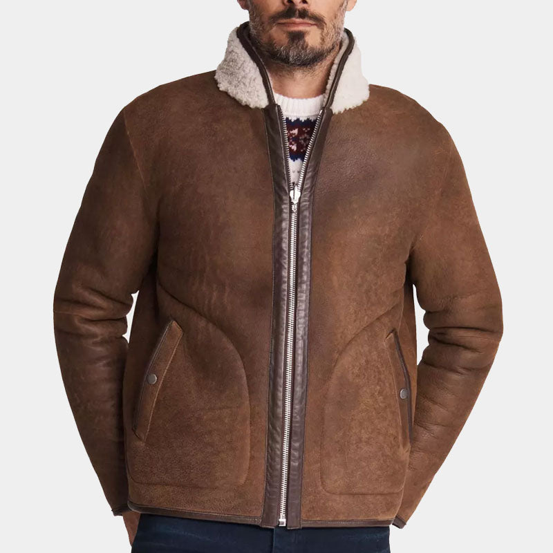 Elliot Shearling Leather Jacket
