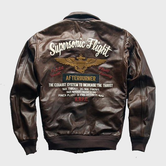 Shop New Style Best Looking Supersonic Flight Leather Jacket For Men's