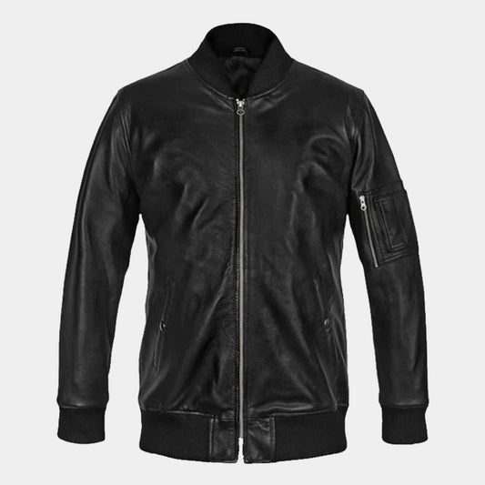 Top Best High Quality Of Boys Genuine Bomber Leather Jacket For Sale